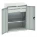 Kitted Cupboard Greygrey 800 Wide 2 Drawers 1 Shelf 415577