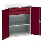 Kitted Cupboard Redgrey 800 Wide 2 Drawers 1 Shelf 415579
