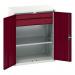 Kitted Cupboard Redgrey 800 Wide 2 Drawers 1 Shelf 415579