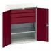 Kitted Cupboard Redgrey 800 Wide 3 Drawers 1 Shelf 415582