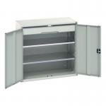Kitted Cupboard Greygrey 1050 Wide 1 Drawer 2 Shelves 415583
