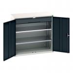 Kitted Cupboard Anthracitegrey 1050 Wide 1 Drawer 2 Shelves 415584