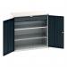 Kitted Cupboard Anthracitegrey 1050 Wide 1 Drawer 2 Shelves 415584