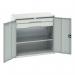 Kitted Cupboard Greygrey 1050 Wide 2 Drawers 1 Shelf 415586