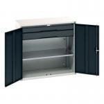 Kitted Cupboard Anthracitegrey 1050 Wide 2 Drawers 1 Shelf 415587