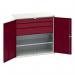 Kitted Cupboard Redgrey 1050 Wide 3 Drawers 1 Shelf 415591