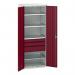 Kitted Cupboard Redgrey 800 Wide 3 Drawers 4 Shelves 415594