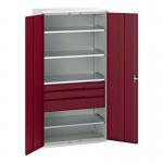Kitted Cupboard Redgrey 1050 Wide 3 Drawers 4 Shelves 415603