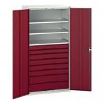 Kitted Cupboard Redgrey 1050 Wide 8 Drawers 3 Shelves 415609