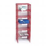 Mail Sort Unitwith 6 Compartments Red 415765