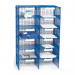 Mail Sort Unit with 12 Compartments Blue 415767