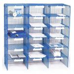 Mail Sort Unit with 18 Compartments Blue 415770