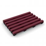 Heronrib, Pvc Leisure Safety Mat, 1200mm X 10M Roll, Red 415815