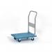 Lightweight folding plastic platform truck, with low noise wheels, 150kg capacity 415835