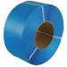 Polypropylene strapping, 5mm x 6500m, machine strap, blue 416150