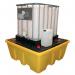 Ibc Spill Pallet,stackable, Yellow 416181