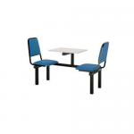 Upholstered fixed canteen table and chairs 416542