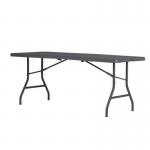 Polyfold lightweight folding table with carry handle 416909