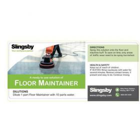 Floor maintainer label 416987