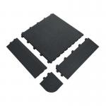 Anti-fatigue Tile, Solid, Black 417018