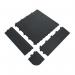 Anti-fatigue Tile, Solid, Black 417018