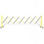 Flexpro Expanding Barrier, Steelaluminiumin Yellowblack Extending to 3.6 m 417037