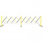 Flexpro Expanding Barrier, Steelaluminiumin Yellowblack Extending to 4.9 m 417038