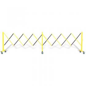 Flexpro Expanding Barrier, SteelAluminium In YellowBlack Extending To 4.9M 417038