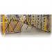 Flexpro Expanding Barrier, Steelaluminiumin Yellowblack Extending to 4.9 m 417038