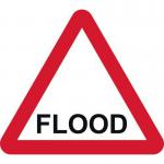 600 mm Tri Temporary Sign - Flood 417077