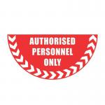 Authorised Personnelhalf Circle Floor Marker 417102