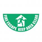 Fire Escapehalf Circle Floor Marker 417103