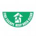 Fire Escapehalf Circle Floor Marker 417103