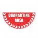Quarantine Areahalf Circle Floor Marker 417104