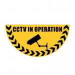 Cctv in Operationhalf Circle Floor Marker 417106
