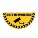 Cctv in Operationhalf Circle Floor Marker 417106