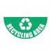 Recycling Areahalf Circle Floor Marker 417109
