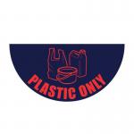 Plastic Onlyhalf Circle Floor Marker 417112