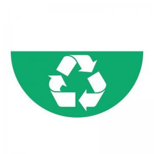 Recycling Symbol Half Circle Floor Marker 417113