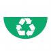 Recycling Symbolhalf Circle Floor Marker 417113