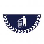 General Waste Symbolhalf Circle Floor Marker 417114