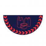 Plastic Symbolhalf Circle Floor Marker 417116
