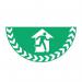 Fire Exit Symbolhalf Circle Floor Marker 417118