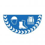 Ppe Symbolhalf Circle Floor Marker 417121