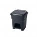 Pedal bin with silent closing lid, Black 35L 417342