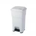 Pedal bin with silent closing lid, White 60L 417346