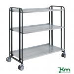 Konga multi-positional steel shelf trolleys 417404