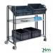 Konga multi-positional steel shelf trolleys 417404