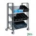 Konga multi-positional steel shelf trolleys 417405