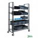 Konga multi-positional steel shelf trolleys 417407